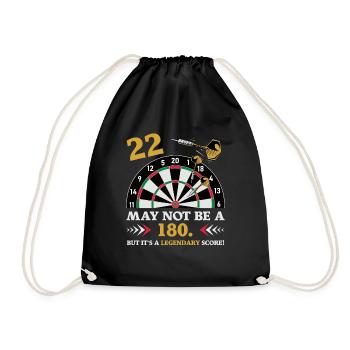 Pas 180 mais un classique : les fléchettes du 22e anniversaire - Sac de sport léger - noir - Devant