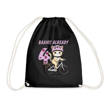 VÉLO CHAT BAAM !! DÉJÀ QUATRE - Sac de sport léger - noir - Devant