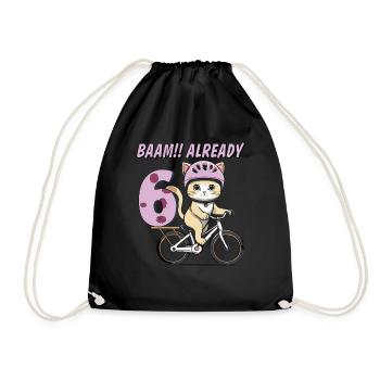 VÉLO CHAT BAAM !! DÉJÀ SIX - Sac de sport léger - noir - Devant