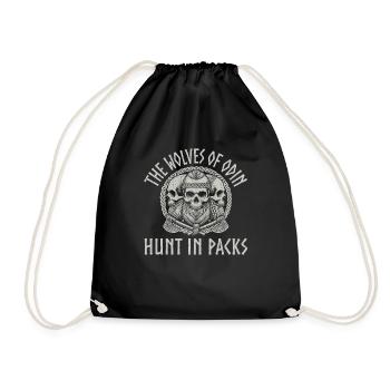 Viking Norse Gods Nordman Mythology - Drawstring Bag - black - Front
