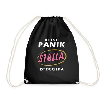 KEINE PANIK STELLA IST DOCH DA - Turnbeutel - Schwarz - Vorne
