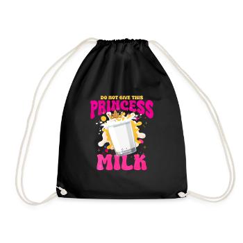 Milch - Turnbeutel - Schwarz - Vorne