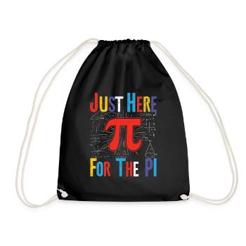 Juste à cause de Pi Here Pi Day Fun - Sac de sport léger - noir - Devant