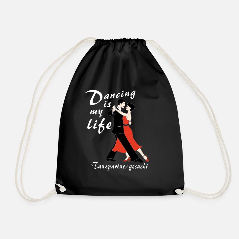 Dancing is my life Tanzpartner - Turnbeutel - Schwarz