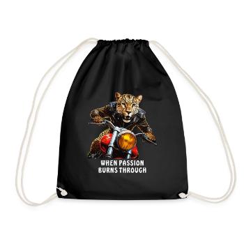 MOTO QUAND LA PASSION BRÛLE - Sac de sport léger - noir - Devant