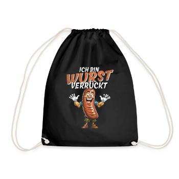 I'M SAUSAGE CRAZY - Drawstring Bag - black - Front
