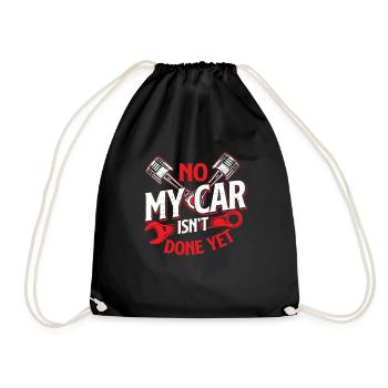 Non, ma voiture n’est pas encore finie - Mécanicien Amoureux des voitures - Sac de sport léger - noir - Devant