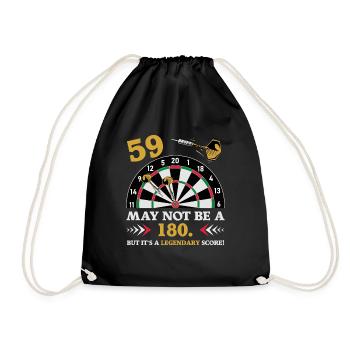 Pas 180 mais un classique : les fléchettes du 59e anniversaire - Sac de sport léger - noir - Devant