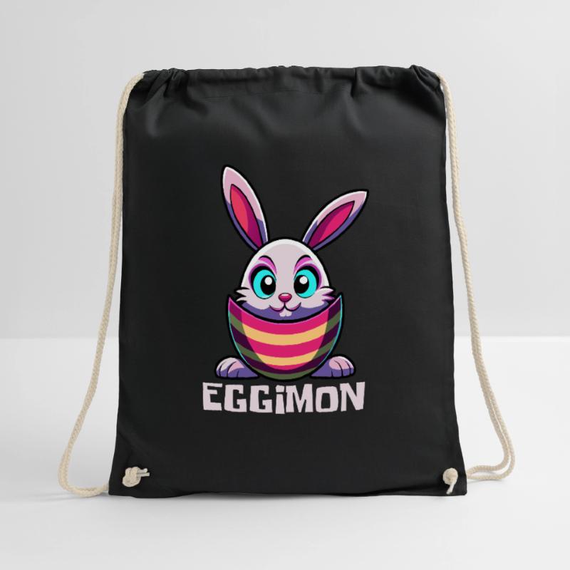 Eggimon - Easter Bunny - Easter Egg - Gift Drawstring Bag