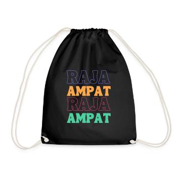 Colorful Raja Ampat - Drawstring Bag - black - Front