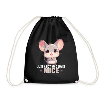 Mäuse Maus - Turnbeutel - Schwarz - Vorne