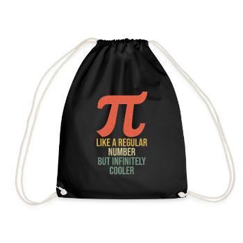 Balise Pi : Comme un nombre normal, mais infini - Sac de sport léger - noir - Devant