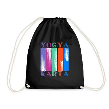 Yogyakarta Indonesia - Drawstring Bag - black - Front