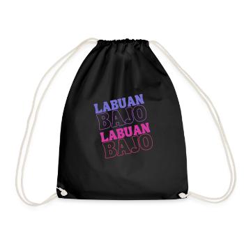 Labuan Bajo, Indonesia - Drawstring Bag - black - Front