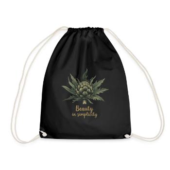 L’ARTICHAUT, LA BEAUTÉ DANS LA SIMPLICITÉ - Sac de sport léger - noir - Devant