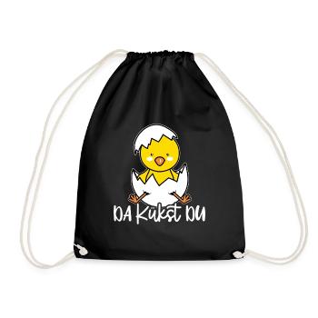 Là vous poussin Oeufs de Pâques Enfants Poulet - Sac de sport léger - noir - Devant
