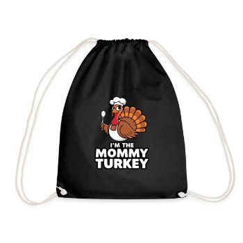 Maman Turquie Thanksgiving - Sac de sport léger - noir - Devant