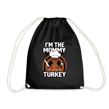 Maman Turquie Thanksgiving - Sac de sport léger - noir - Devant