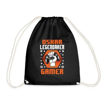 Cadeau Nom Oscar - G légendaire personnalisé - Sac de sport léger - noir - Devant