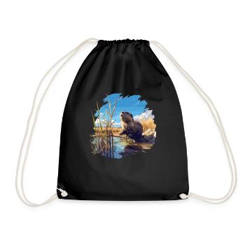 Muskrats Muskrat - Drawstring Bag - black - Front