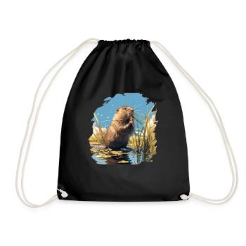 Muskrats Muskrat - Drawstring Bag - black - Front