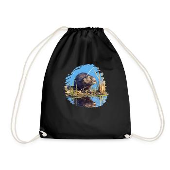 Muskrats Muskrat - Drawstring Bag - black - Front