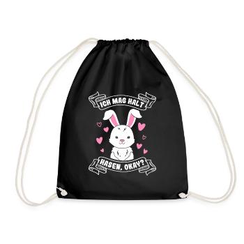 J’aime juste les lapins les lapins les lapins les enfants - Sac de sport léger - noir - Devant