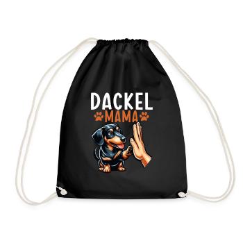 Teckel Maman Fête des Mères Maternité Maman Parent - Sac de sport léger - noir - Devant