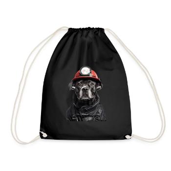 Staffordshire Bullterrier - Turnbeutel - Schwarz - Vorne