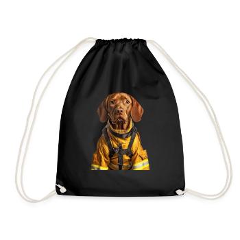Vizsla - Turnbeutel - Schwarz - Vorne