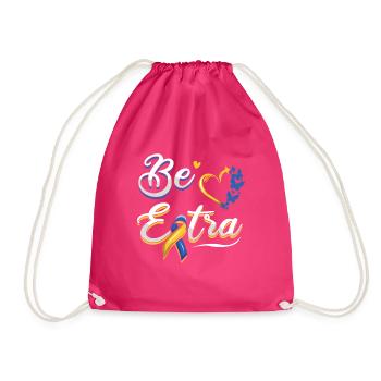 Syndrome de Down Be Extra Heart - Sac de sport léger - fuchsia - Devant