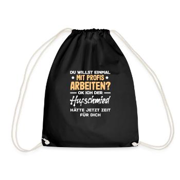 You want to work with professionals Farrier - Drawstring Bag - black - Front