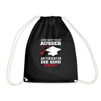 Everyone makes mistakes except high school graduates - Drawstring Bag - black - Front