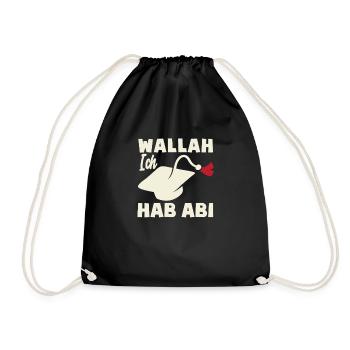 I Have A-Level Graduation Motto - Drawstring Bag - black - Front