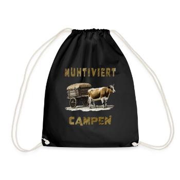 KUH WAGEN MUHTIVIERT CAMPEN - Turnbeutel - Schwarz - Vorne