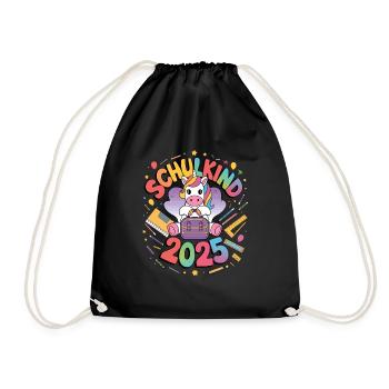 Écolier 2025 Inscription à l’école Retour à l’école - Sac de sport léger - noir - Devant