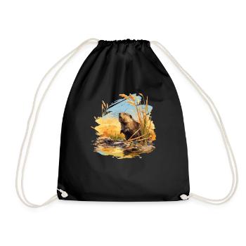 Muskrats Muskrat - Drawstring Bag - black - Front