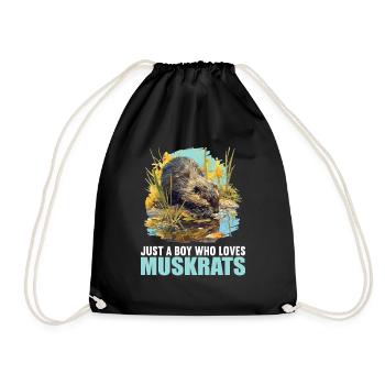 Muskrats Muskrat - Drawstring Bag - black - Front