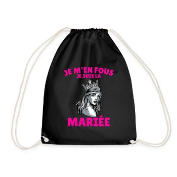 Future Mariée EVJF Enterrement Vie Jeune Fille - Sac de sport léger - noir - Devant