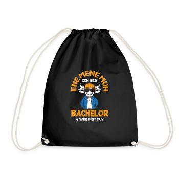 I'm Bachelor & Who Are You - Drawstring Bag - black - Front