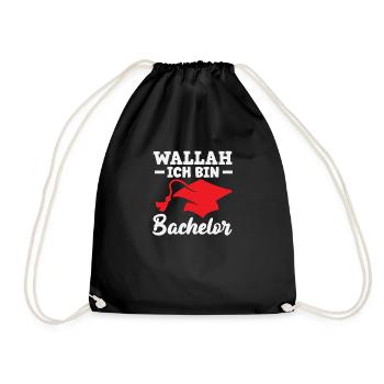 I am Bachelor graduation joy - Drawstring Bag - black - Front