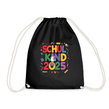 Écolier 2025 Inscription à l’école Retour à l’école - Sac de sport léger - noir - Devant