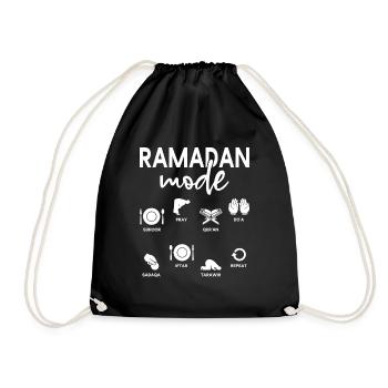 Ramadan Modus Eid Mubarak Suhoor Pray Do’a - Sac de sport léger - noir - Devant