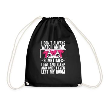 Cosplay d’anime - Sac de sport léger - noir - Devant
