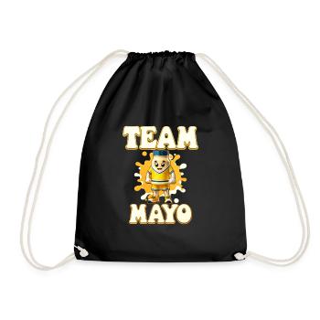Mayonnaise - Turnbeutel - Schwarz - Vorne