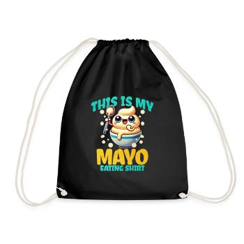 Mayonnaise - Turnbeutel - Schwarz - Vorne