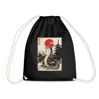 Samurai - Turnbeutel - Schwarz - Vorne