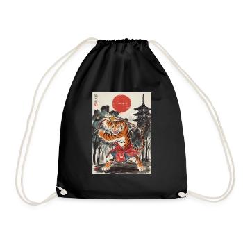 Samurai - Turnbeutel - Schwarz - Vorne