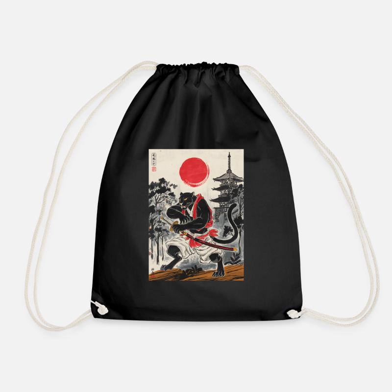 Samurai - Turnbeutel - Schwarz
