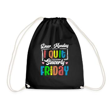 Joyeux vendredi Fri Yay École des enseignants Mème - Sac de sport léger - noir - Devant